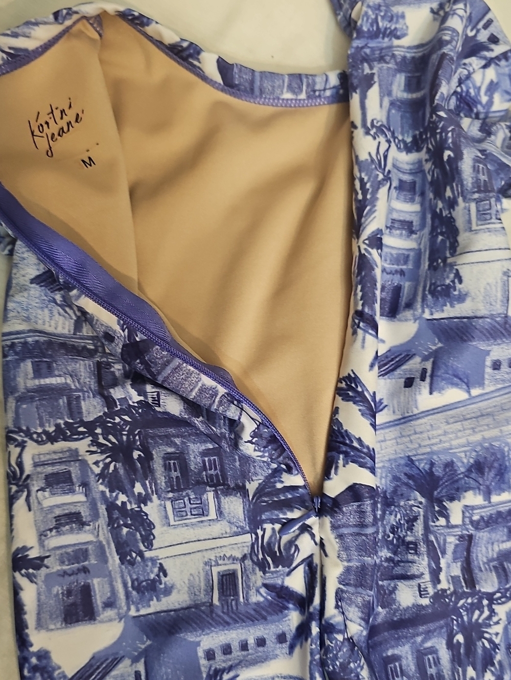 Kortni Jeane Blue & White Toddler Mini Shorties Rashguard Swimwear - Picture 7 of 7